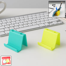 Multifunctional Plastic Mobile Phone Stand & Pen Holder (2 Pc & mix color) - justgrabit.in | Just Grab It
