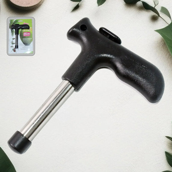 Supermom Coconut Opener Tool with Ergonomic Handle (1 Pc) - Justgrabit Inc.