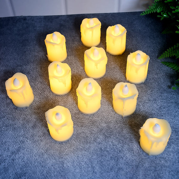 Festive Lighting for Any Occasion: , Diwali 12 pcs LED Candles - justgrabit.in | Just Grab It
