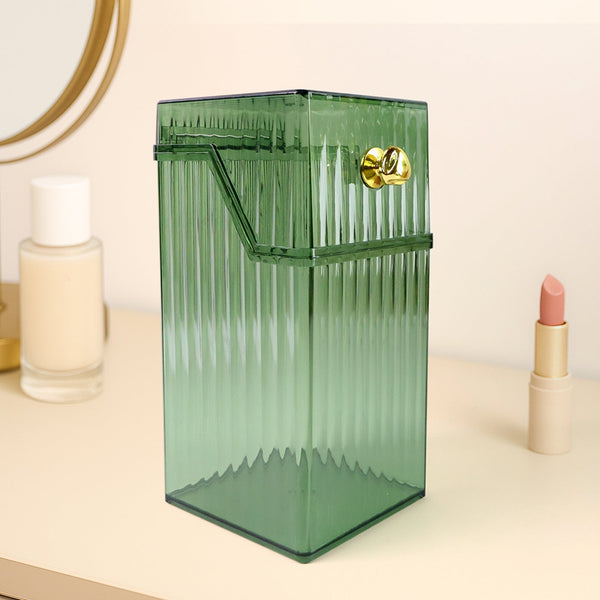 Square Plastic Storage Box with Flip Lid (1 Pc) - justgrabit.in | Just Grab It