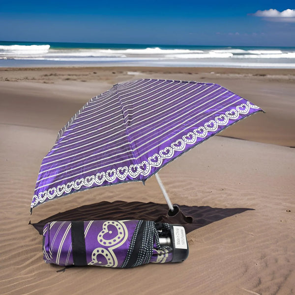 3 - Fold & 5 Floor Sun Protective Solid Foldable Umbrella (1 Pc) - Justgrabit Inc.
