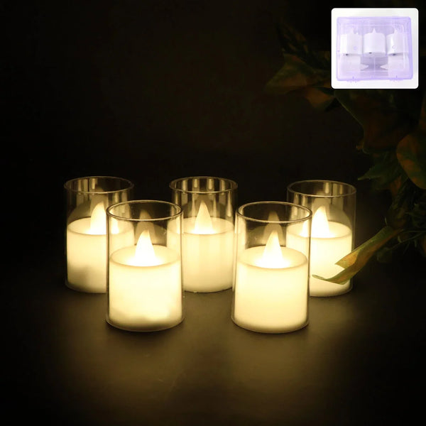Flameless LED Votive Candles - (Set) - Justgrabit Inc.