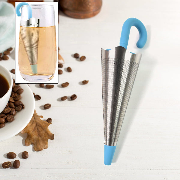 Reusable Cute Umbrella Tea Strainer Without Tray / Stand (1 Pc / Mix Color) - justgrabit.in | Just Grab It