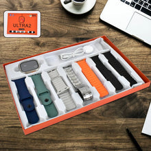 7 in 1 Ultra Smart watch Combo with Seven Classic Straps & Transparent Screen Guard (1 Set / Mix Color) - justgrabit.in | Just Grab It