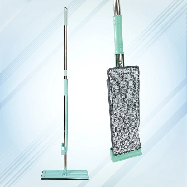360Degree Rotation Flat Mop Floor Cleaning Microfiber Squeeze Mop Floor Clean. - Justgrabit Inc.