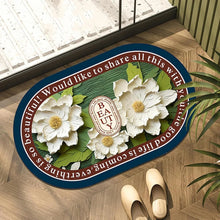 3D Visual Anti - Slip Absorbent Mat New Soft Super Absorbent Floor Mats, Cute Flowers Shower Drying Bathroom Mat (Mix Design / 1 Pc) - justgrabit.in | Just Grab It