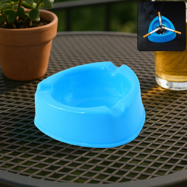 Oblivion Heavy Duty Plastic Ashtray (mix color & 1 Pc) - justgrabit.in | Just Grab It