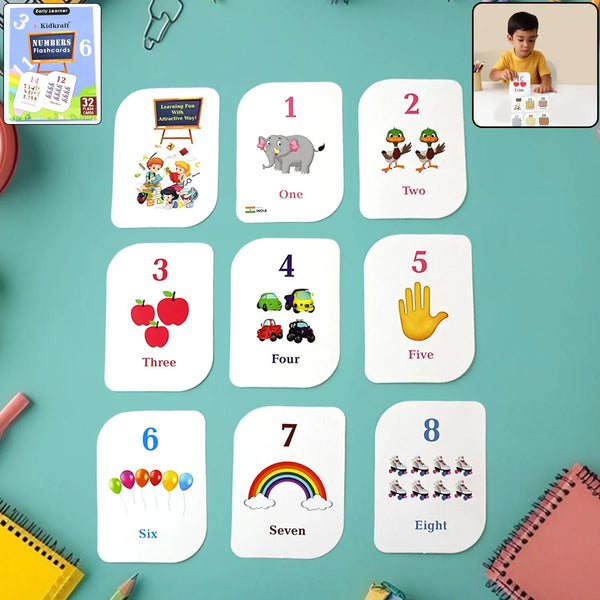 Kid kraft Early Learner 32 - Piece Number Flashcard Set - Justgrabit Inc.