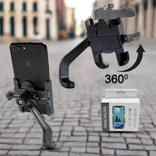Full Metal Body Bike & Scooty 360 Degree Rotating Mobile Holder Stand for Bicycle, Motorcycle, Scooty for Maps and GPS Navigation Fits All Smartphones (1 Pc) - Justgrabit Inc.
