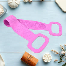 Silicone Body Scrubber Silicone Bath Body Brush (1 Pc / 24 Inch) - justgrabit.in | Just Grab It