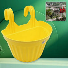 Multicolor Hanging Plastic Planters Orchid Relling , For Plantation, Planters for Balcony and Home Gardening, Indoor, Outdoor (1 Pc ) - Justgrabit Inc.