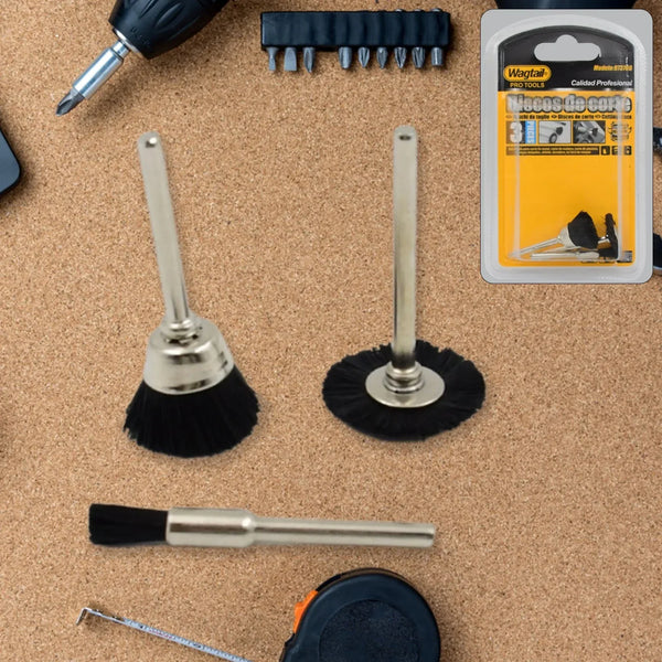 Brass Wire Wheels, 3 Pcs Brass Wire Wheels, Rust Removal Tool - justgrabit.in | Just Grab It