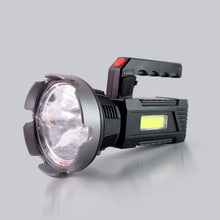 Heavy - Duty Rechargeable USB LED Hand Torch with COB Side Light (1 Pc) - justgrabit.in | Just Grab It