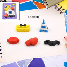 Fancy Colorful Eraser Set for Kids’ Parties & School (1 Set, Mixed Design) - Justgrabit Inc.
