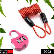 3 - Digit Travel Combination Lock of Zinc Alloy, Small Safe Combination Padlock Resettable Number Lock Small Colorful Code Locks for Lockers Suitcases Luggage With Safety Lanyard Spring Coil Wire Disc Brake Lock Reminder Cable - justgrabit.in | Just Grab It