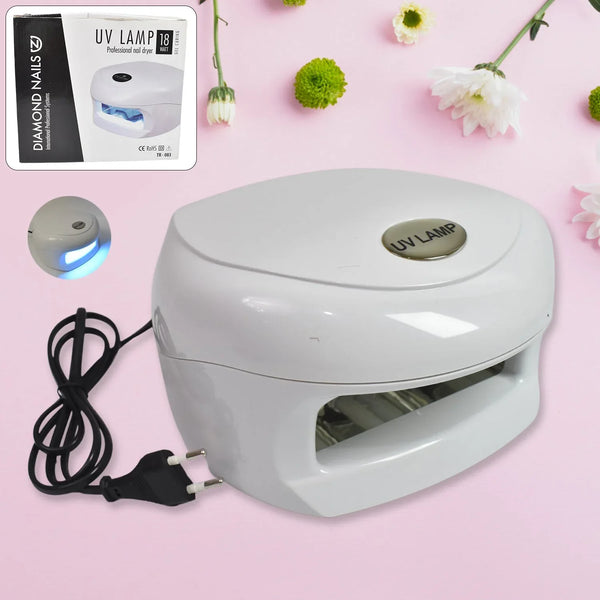 18W LED UV Lamp Nail Dryer Gel Nail Lamp Nail Polish Curing Lamp (1 Pc) - justgrabit.in | Just Grab It