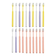 Plastic Toothbrush With Plastic Round Box (20 pcs Set) - justgrabit.in | Just Grab It