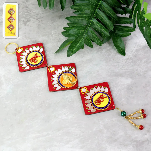 Traditional Labh Shubh Decorative Wall Hanging (1 Pc) - justgrabit.in | Just Grab It