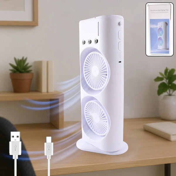 Portable Tower Mist Spray Cooling Fan, Air Cooling Fan (1 Pc) - Justgrabit Inc.