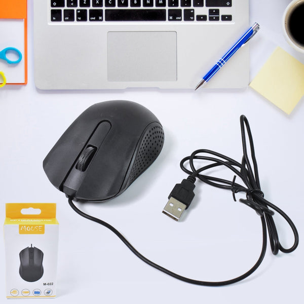 Computer / Laptop Wired Optical Mouse, M - 022 (1 Pc) - justgrabit.in | Just Grab It