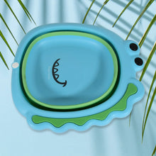 Frog Shape Foldable Baby Wash Basin, Space - Saving Lightweight Face Washing Tub (33×31cm / 1 Pc) - Justgrabit Inc.