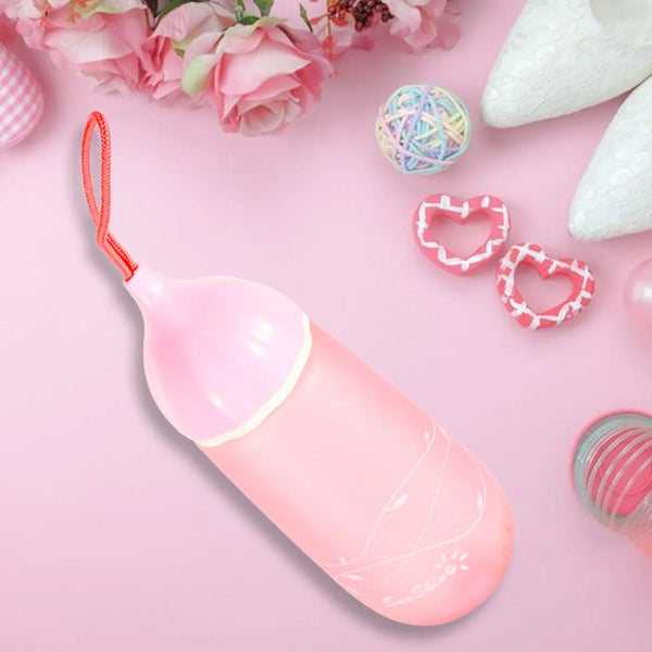 Unique Shape Premium Plastic water bottle With Dori Easy to Carry leakproof BPA - free, water Plastic water bottle for children, Home, School (1 Pc / 550 ML) - Justgrabit Inc.