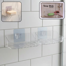 Wall - Mounted Transparent Soap Dish Holder Set - justgrabit.in | Just Grab It