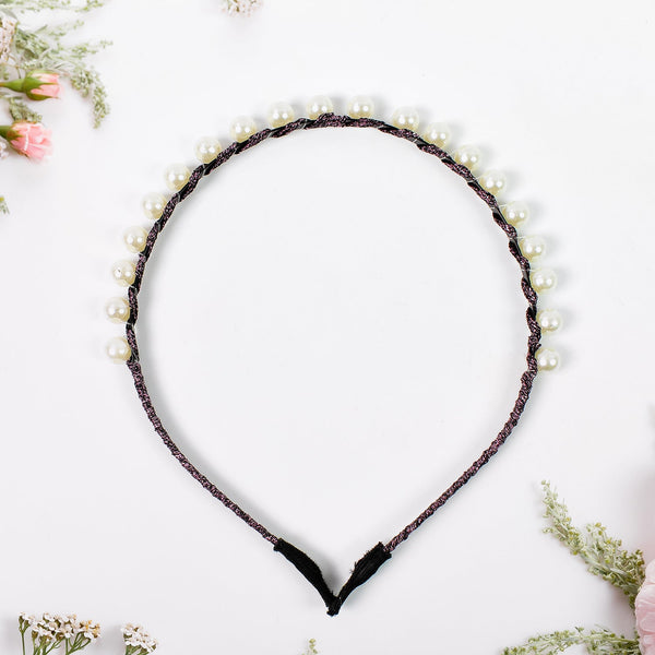 Hairband Pearls Fancy Party Hairband (1 Pc / Mix Design), Hair accessories - justgrabit.in | Just Grab It
