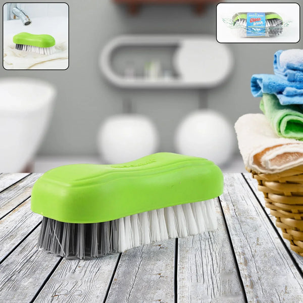 Pro Clean Multi - Purpose Cloth Washing Brush with Plastic Handle (1 Pc) - Justgrabit Inc.
