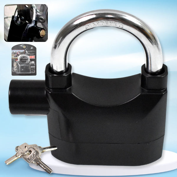 Plastic Body Waterproof Siren Alarm Smart Alarm Lock & 3 Keys (1 Set) - justgrabit.in | Just Grab It