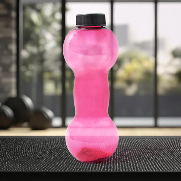 Unbreakable Plastic dumbbell Shape Water Bottle (550 ml / 1 Pc) - Justgrabit Inc.