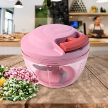 Apex Power - X Triple Stainless Steel Blades and Hand - Pull Vegetable Chopper (500Ml) - Justgrabit Inc.