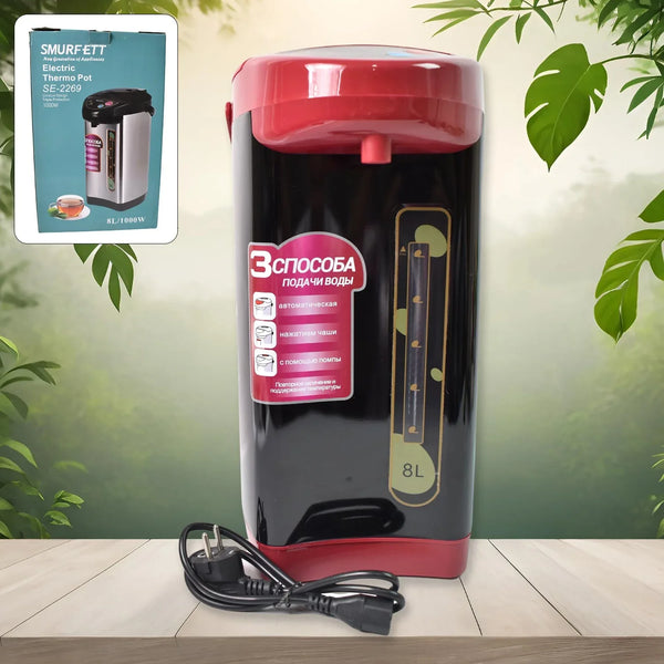 Stainless steel Electric Airport Thermos Kettle Thermo Pot, kettle (1000W / 8 Ltr.) - justgrabit.in | Just Grab It