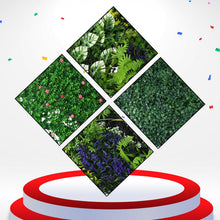 Artificial Plants Wall Topiary Wall Greenery Mat Wall Backdrop (1 Pc Mix Design) - justgrabit.in | Just Grab It