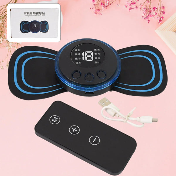 Butterfly Electric Neck Massager Cordless Full Body Massage With Remote Controller (1 Pc) - justgrabit.in | Just Grab It