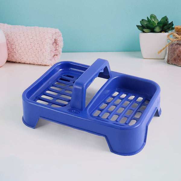 Premium 2 - in - 1 Double Soap Dish Stand (1 Pc) - justgrabit.in | Just Grab It