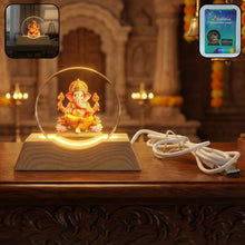 Premium 3D Lord Ganesha Acrylic LED Night Lamp (1 Pc) - justgrabit.in | Just Grab It