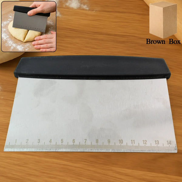 Premium Stainless Steel Dough Scraper (1 Pc) - Justgrabit Inc.
