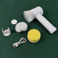 Portable Electric Cleaning Brush with 3 Replaceable Brush Heads (5 In 1) - Justgrabit Inc.
