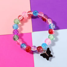 Premium Multicolor Crackle - Bead Stretch Bracelet (1 Pc) - justgrabit.in | Just Grab It