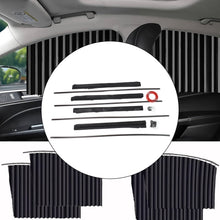 Car Window Curtain Sunshade | 4 Pcs Set with Hooks & Tapes - justgrabit.in | Just Grab It