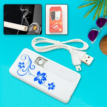 Stylish Electric USB Lighter for Men & Women, Regular Cigarettes Portable USB Rechargeable Flameless, Coil Slim Cigarette Lighter with Charging Cable, Windproof E lighter, Lighter for Smoking (1 Pc ) - Justgrabit Inc.