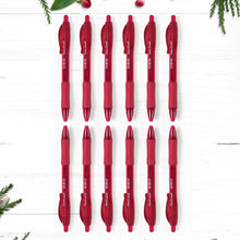 Red Colour Gel Pen Set, Set of 12 Pcs - justgrabit.in | Just Grab It