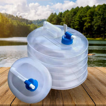 Outdoor Camping Collapsible Portable Water Container with Carry Handle Tap Valve Large Food Grade - Justgrabit Inc.
