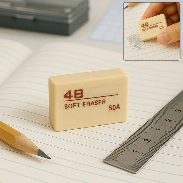 Premium 4B Soft Eraser - (1 Pc) - Justgrabit Inc.