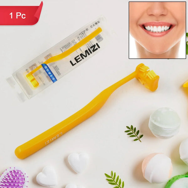 Six - Sided Soft Toothbrush, Anti - Bacterial 6 Sided Care (1 Pc/ Mix Color) - justgrabit.in | Just Grab It