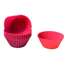 Silicone Cup Cake Mould (10 Pcs Set) - Justgrabit Inc.