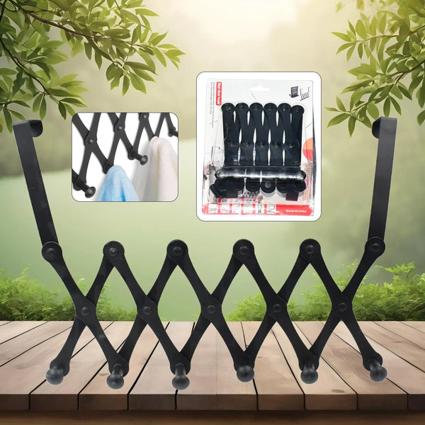 6 Hook Door Hanger, Steel Coat Rack (1 Pc) - Justgrabit Inc.