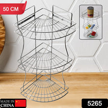 Multipurpose Stainless Steel Multi - 3 Tier Corner Storage Rack - justgrabit.in | Just Grab It