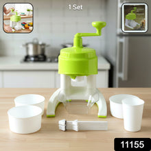 Manual Hand Crank Ice Crusher Snow Maker Machine (1 Set Mix Color) - justgrabit.in | Just Grab It